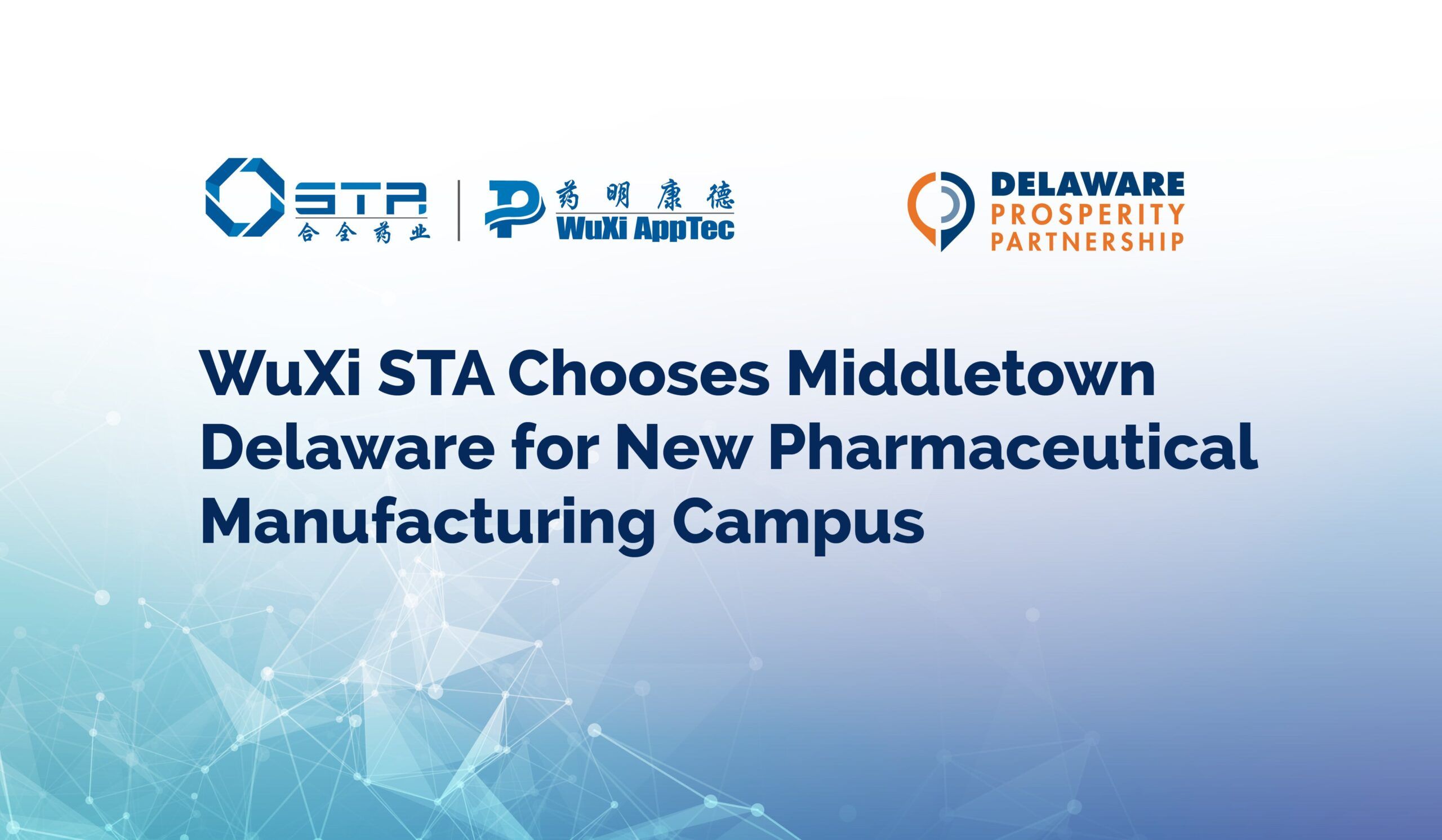 WuXi STA pharmaceutical campus Delaware