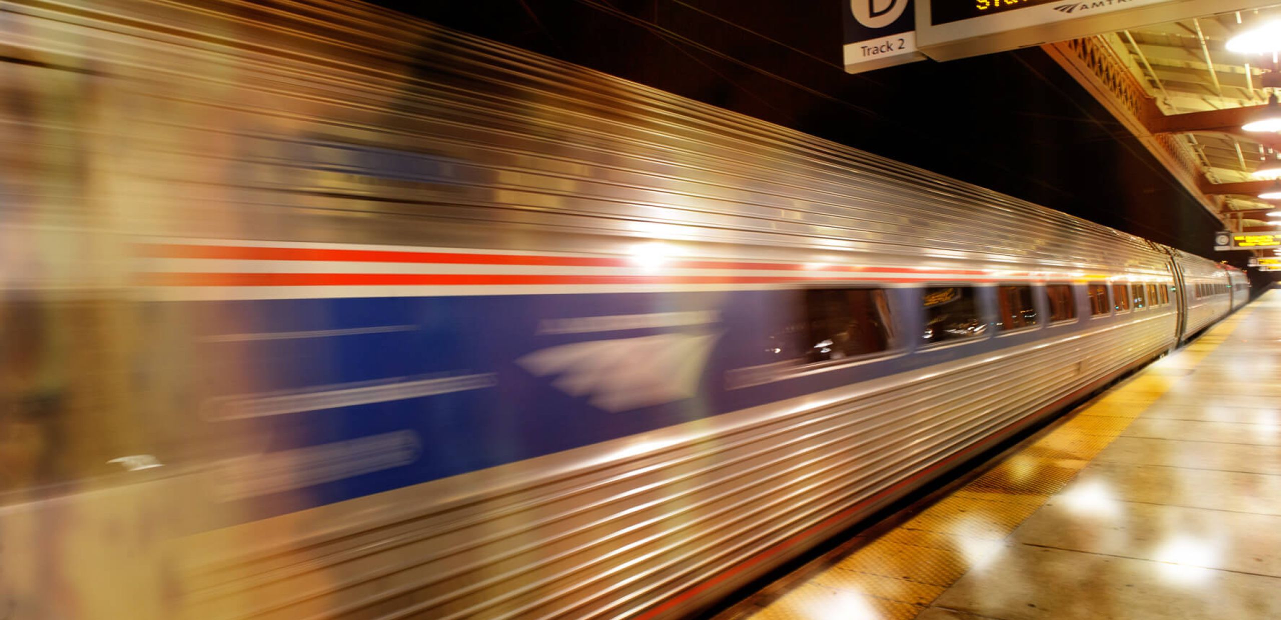 Delaware Amtrak train